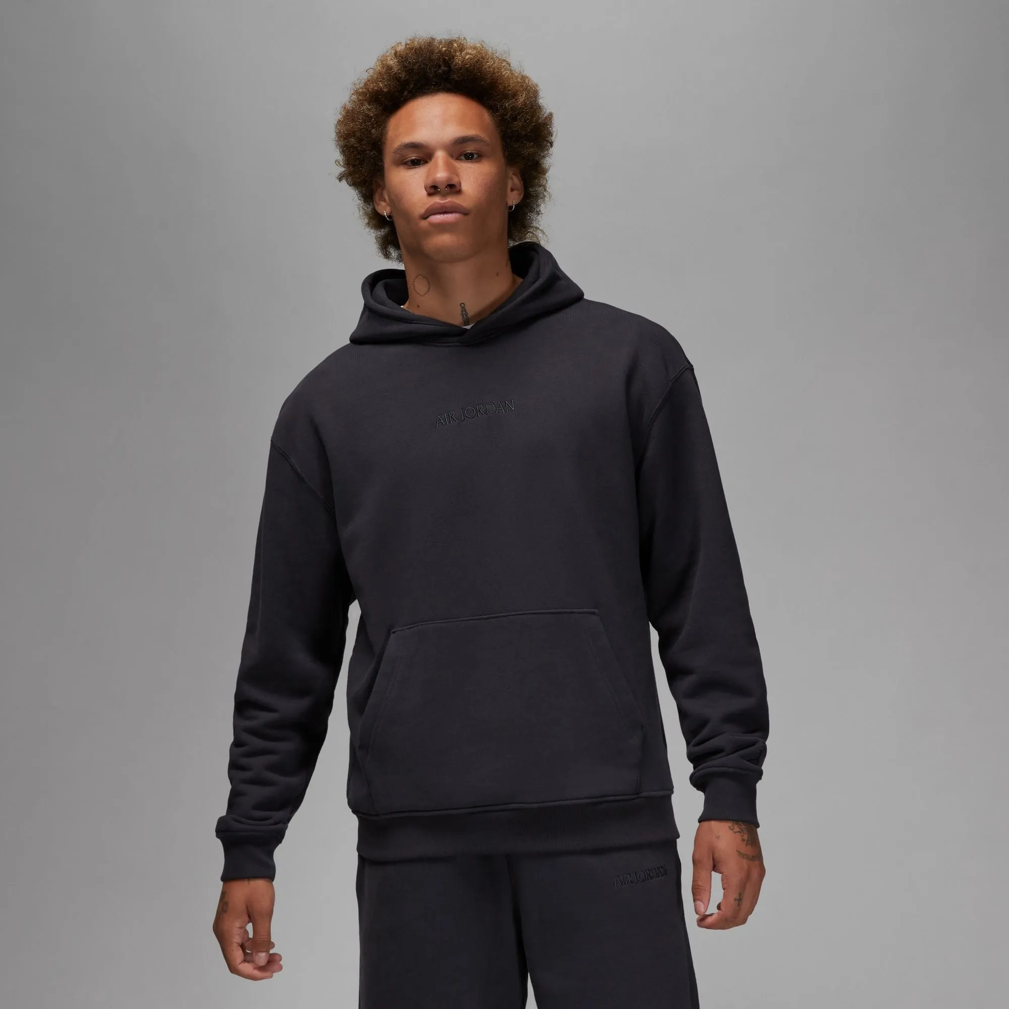 Air Jordan Wordmark Fleece Hoodie 'Off Noir'