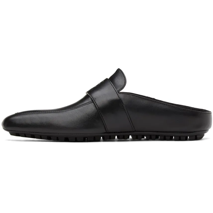 Balenciaga Black City Sabot Loafers