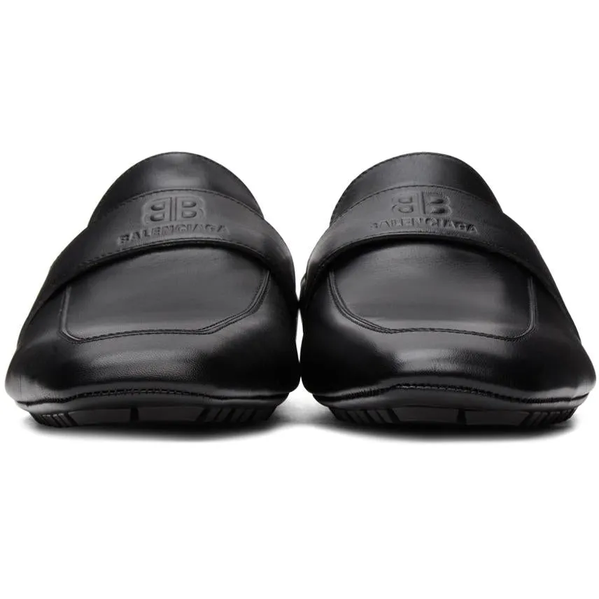 Balenciaga Black City Sabot Loafers