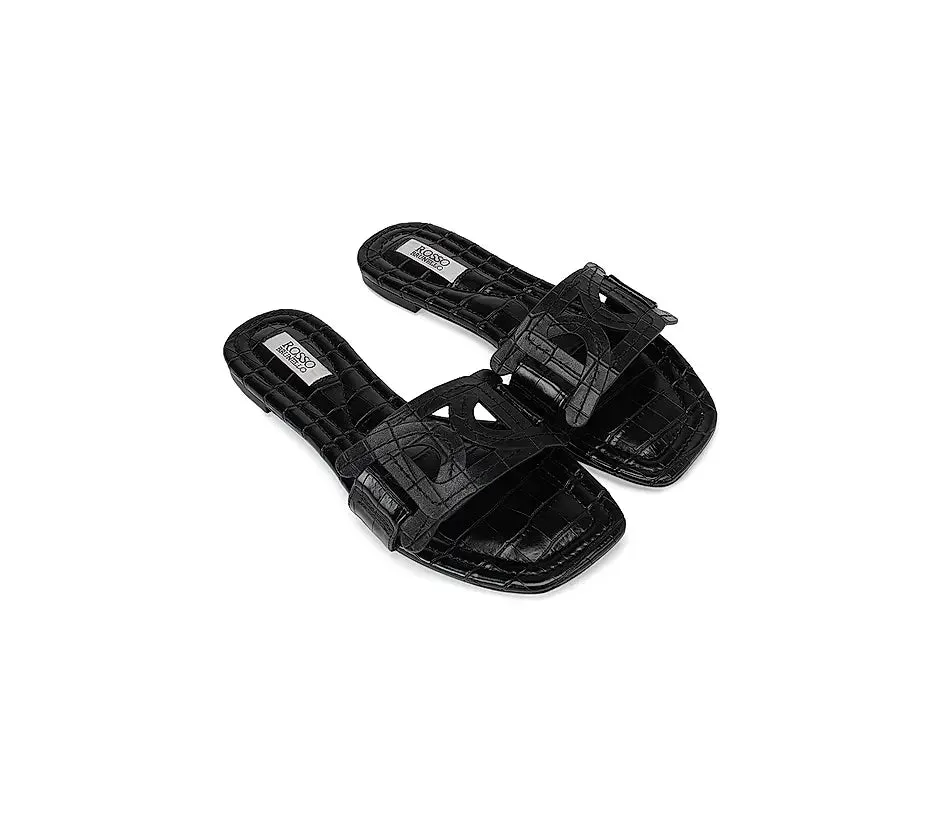 Black Croco Effect Sliders