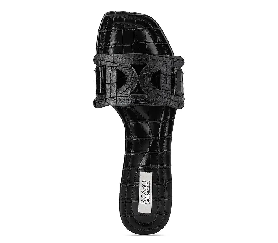Black Croco Effect Sliders