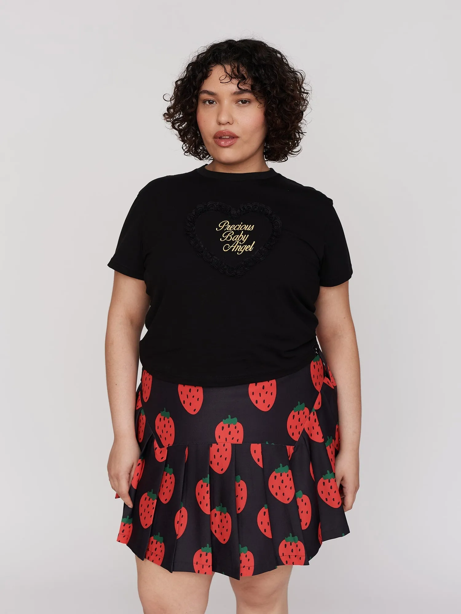 Black Precious Baby Angel Fitted Tee