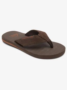 Boys 8-16 Carving Suede Sandals - Demitasse