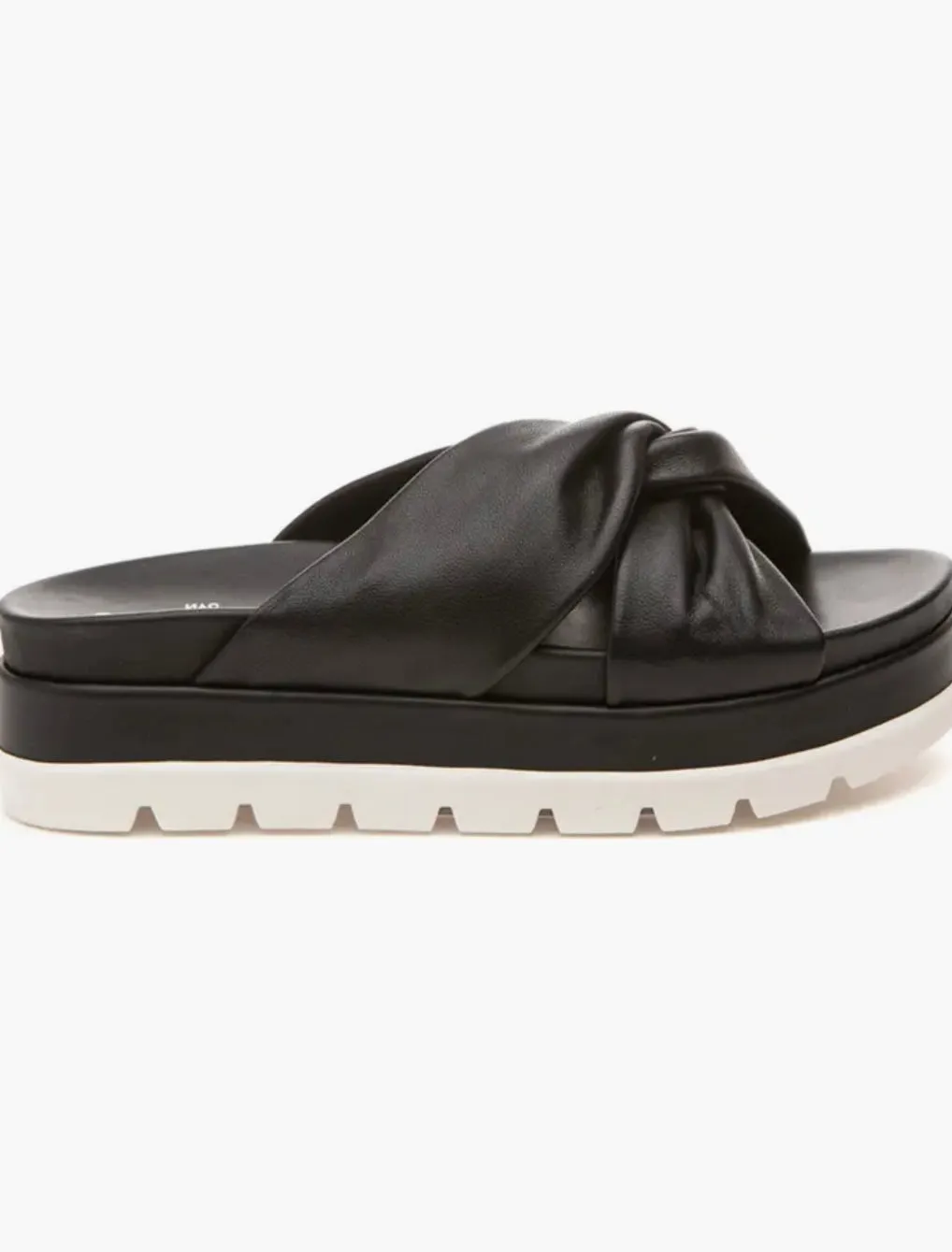 Bright Black Platform Sandal