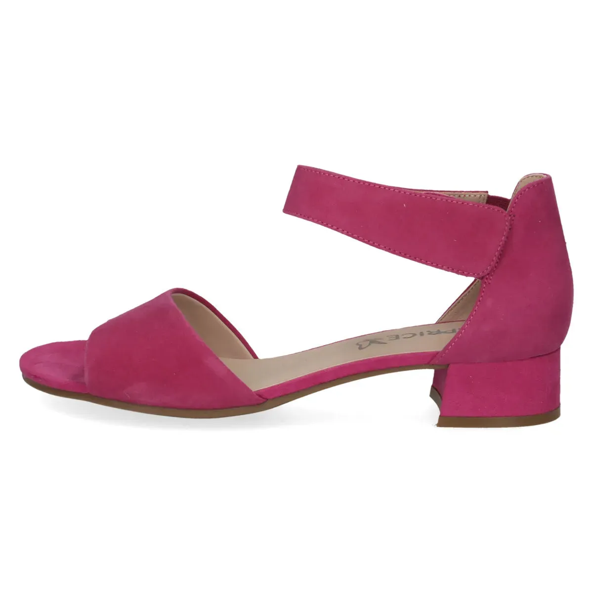 Caprice Fuchsia Heel with Velcro Strap