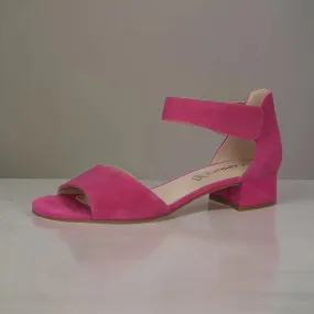 Caprice Fuchsia Heel with Velcro Strap