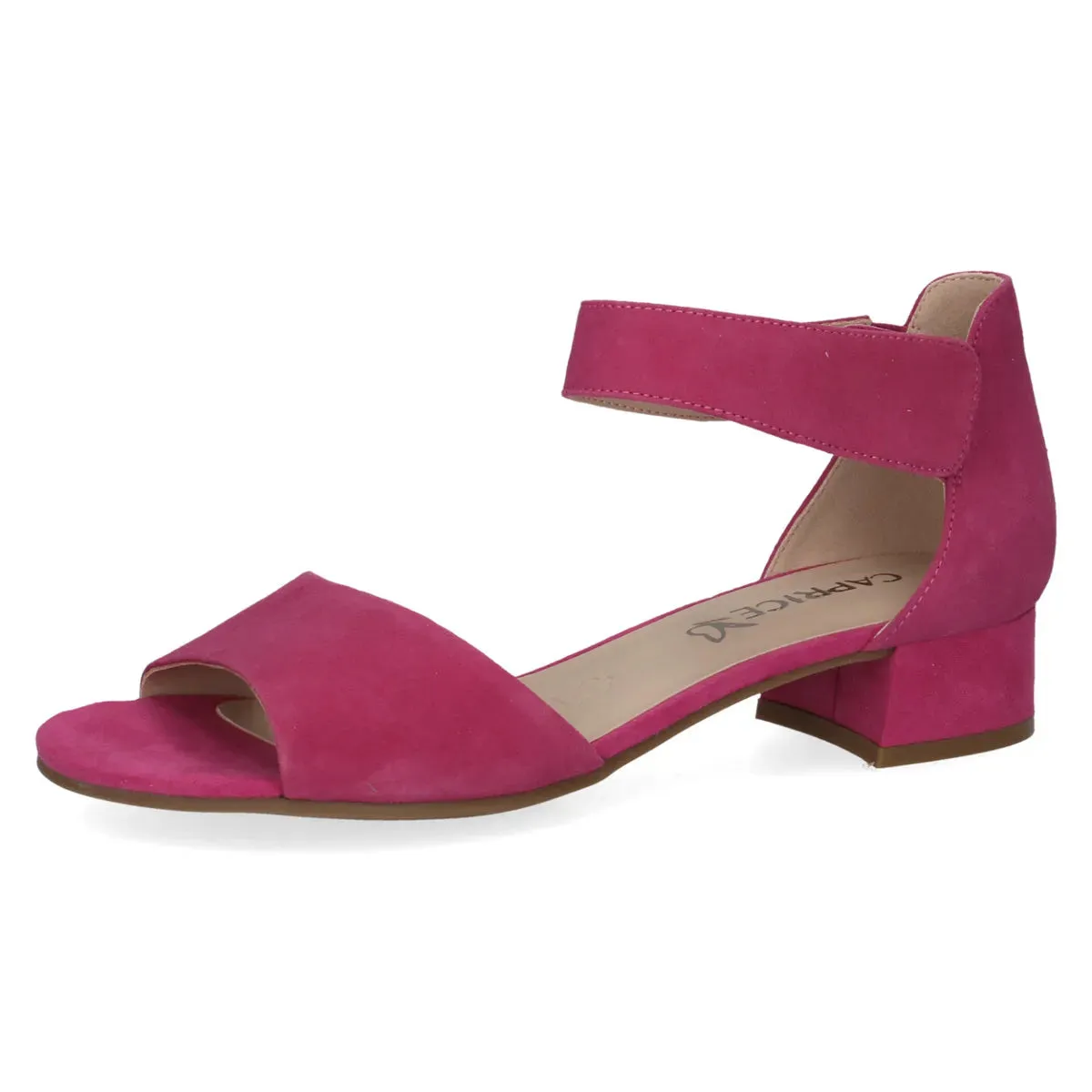 Caprice Fuchsia Heel with Velcro Strap