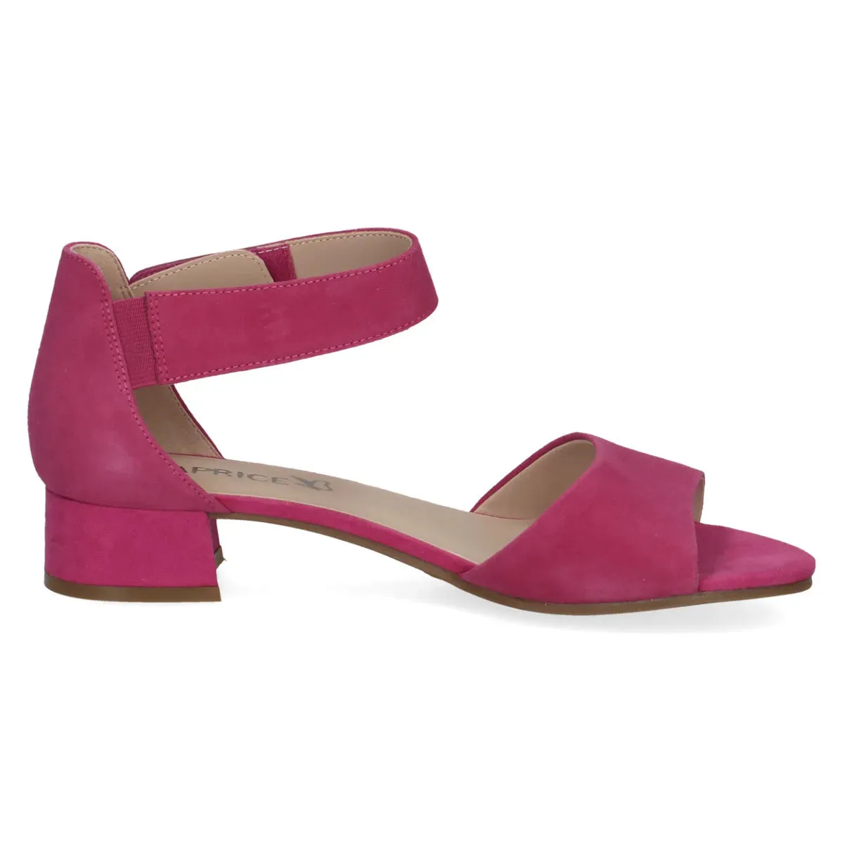 Caprice Fuchsia Heel with Velcro Strap