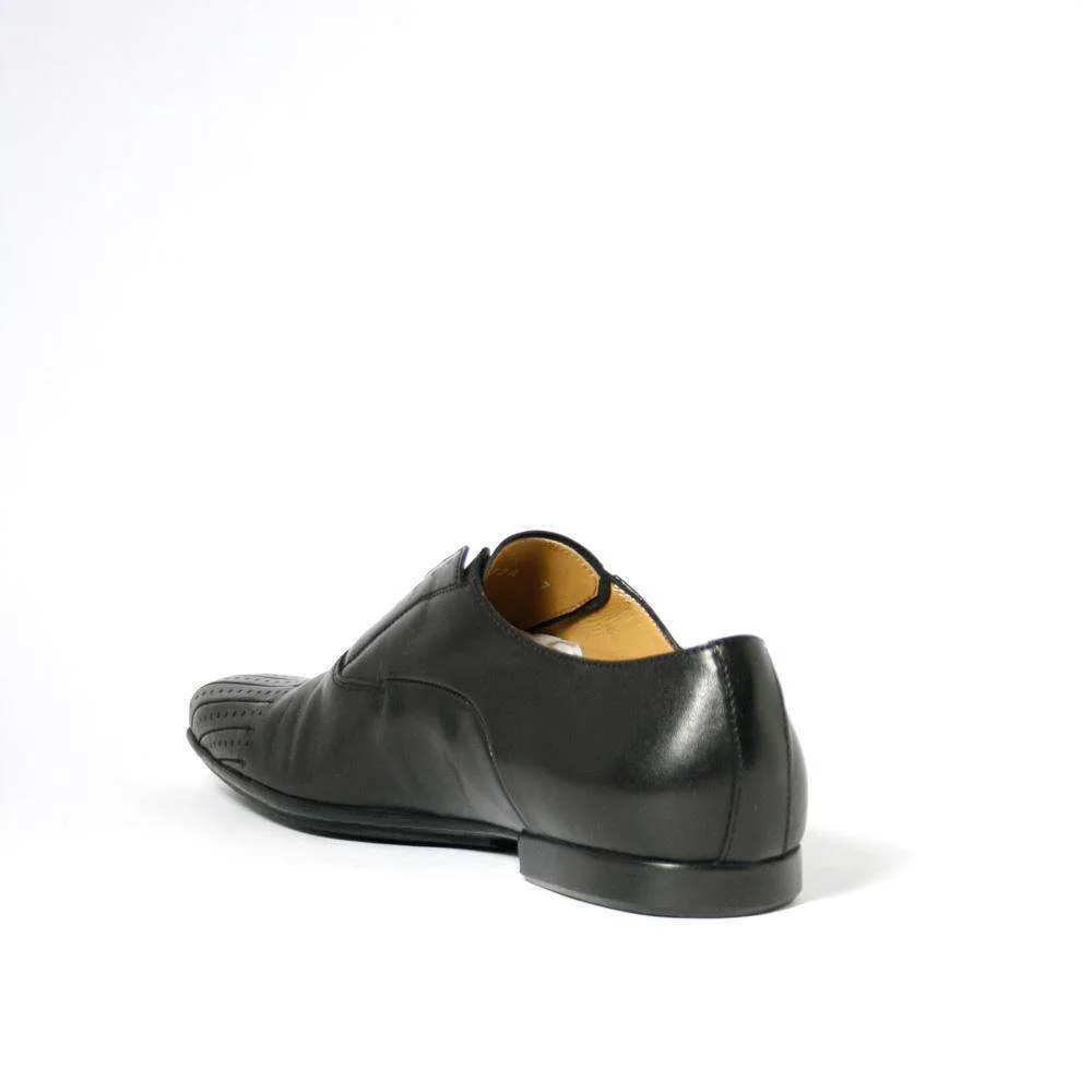 Cesare Paciotti Luxury Italian Baby Horse Black Leather Loafers (CPM2314)
