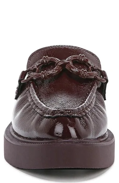 Circus by Sam Edelman Nancy Burgundy Glossy Rounded Toe Patent Slip On Mules