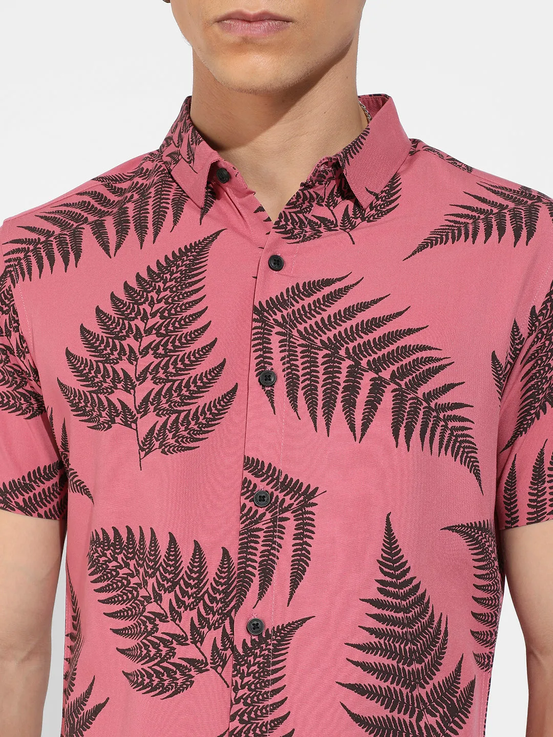 Contrast Fern Shirt