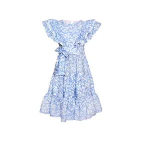 Cotton Maxi Dress Mimi, Blue