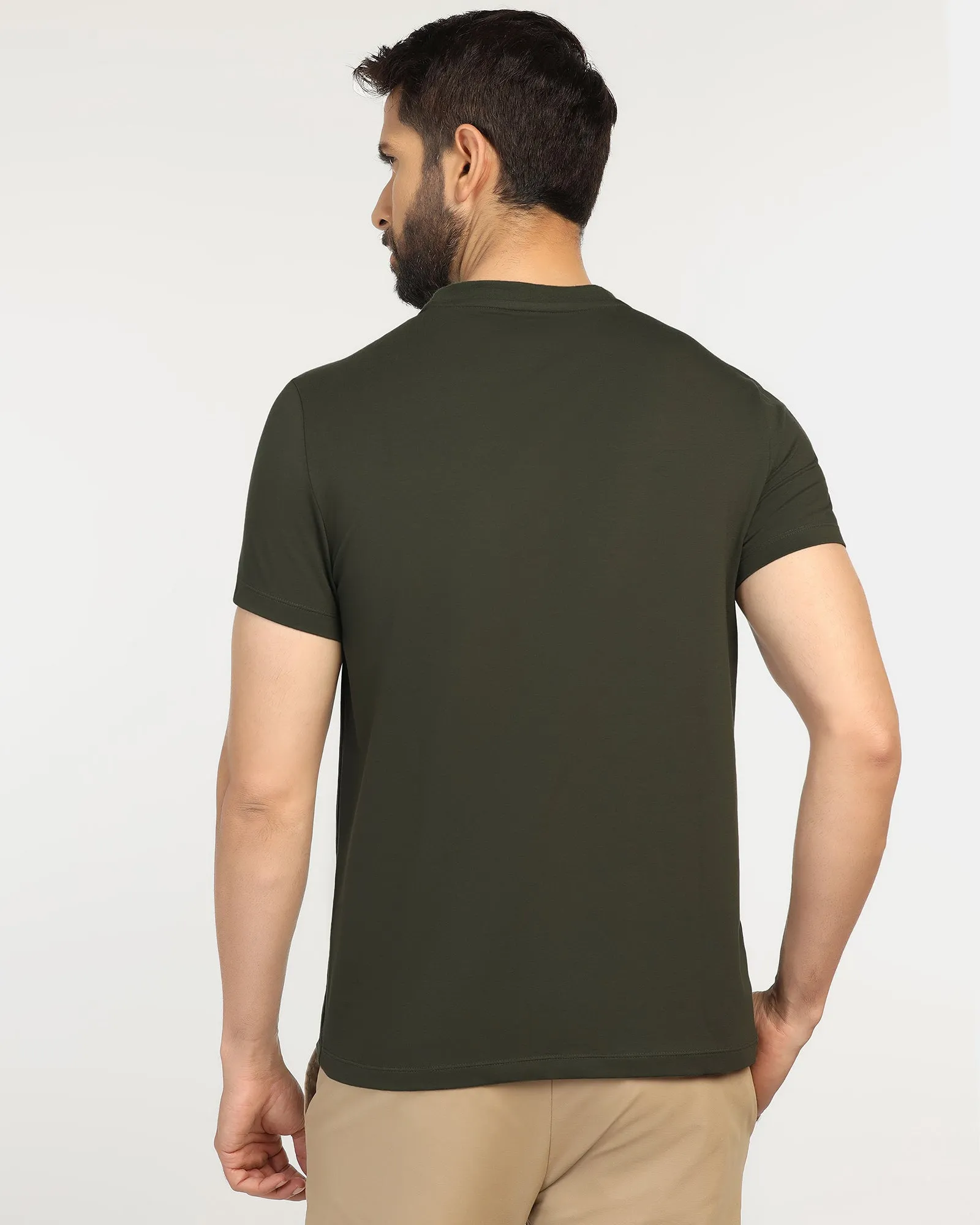 Crew Neck Kelp Solid T-Shirt - Phoenix