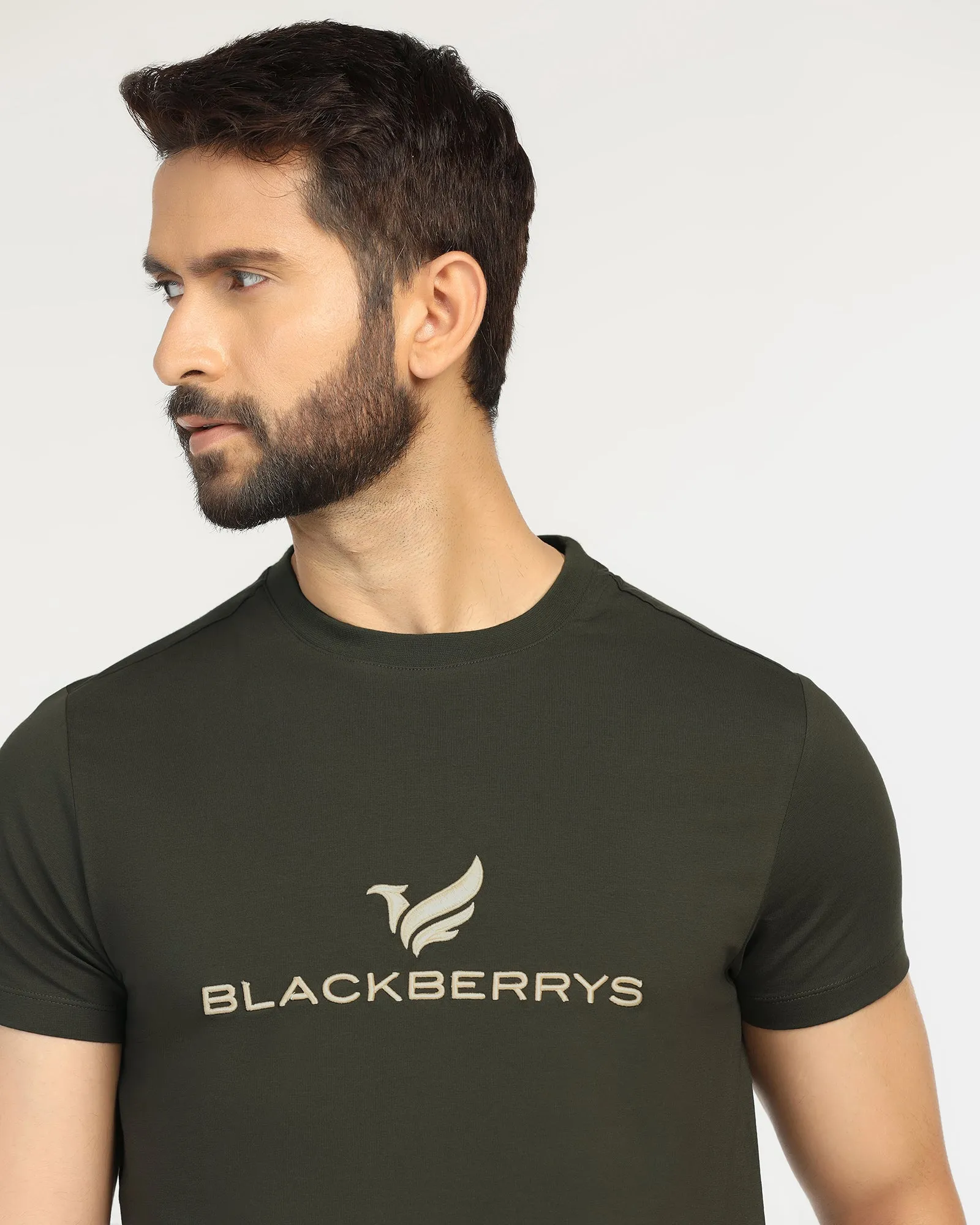 Crew Neck Kelp Solid T-Shirt - Phoenix