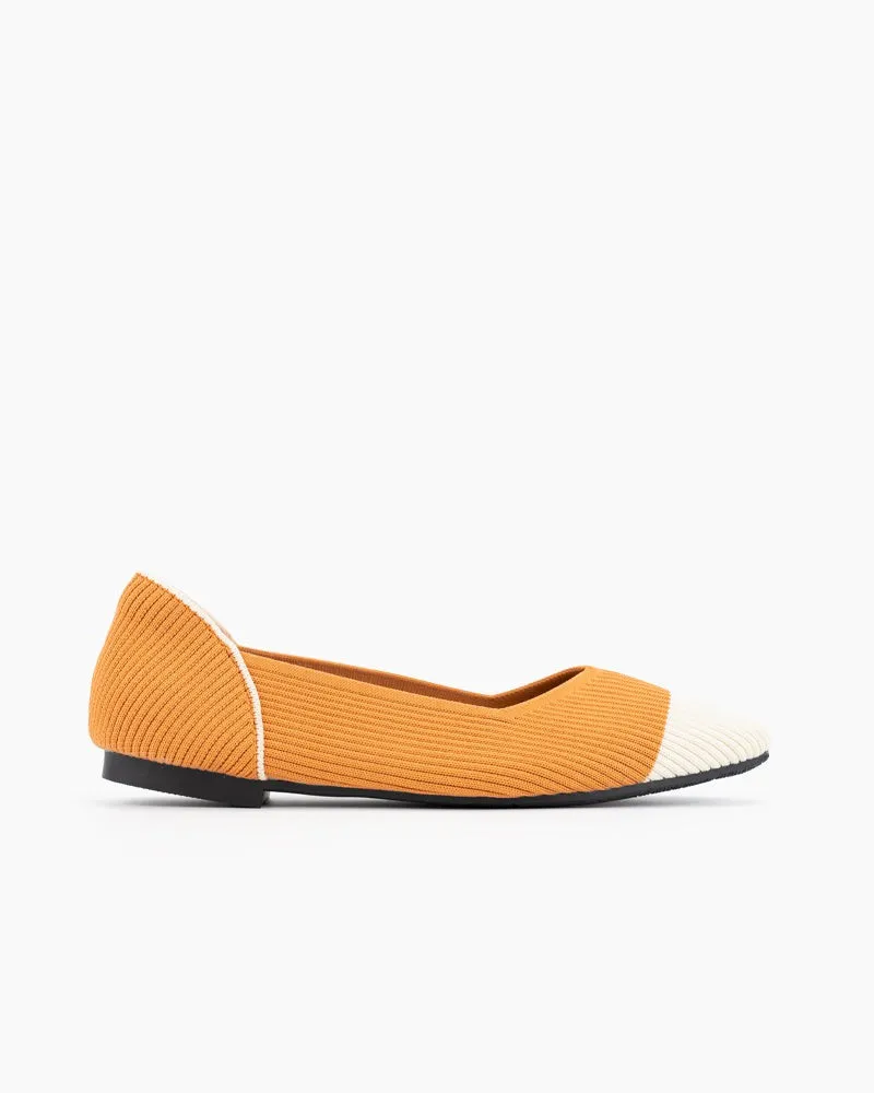 Eco-friendly Square Toe Ballet Flats (Harmonia)