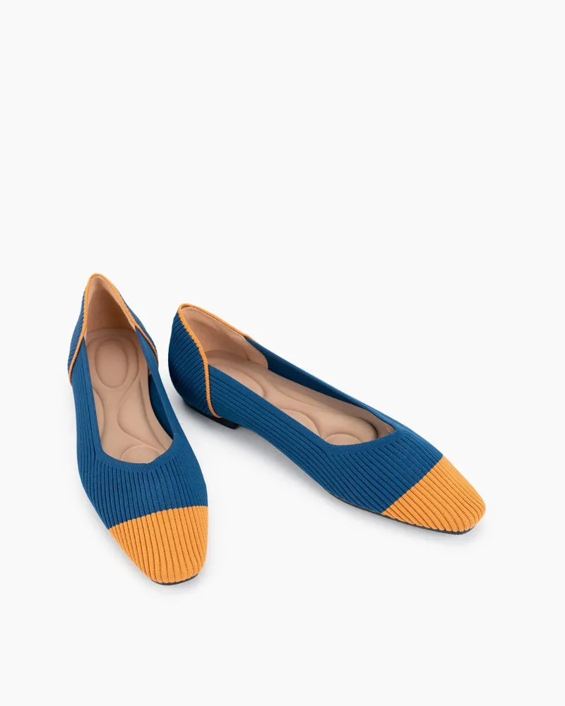 Eco-friendly Square Toe Ballet Flats (Harmonia)