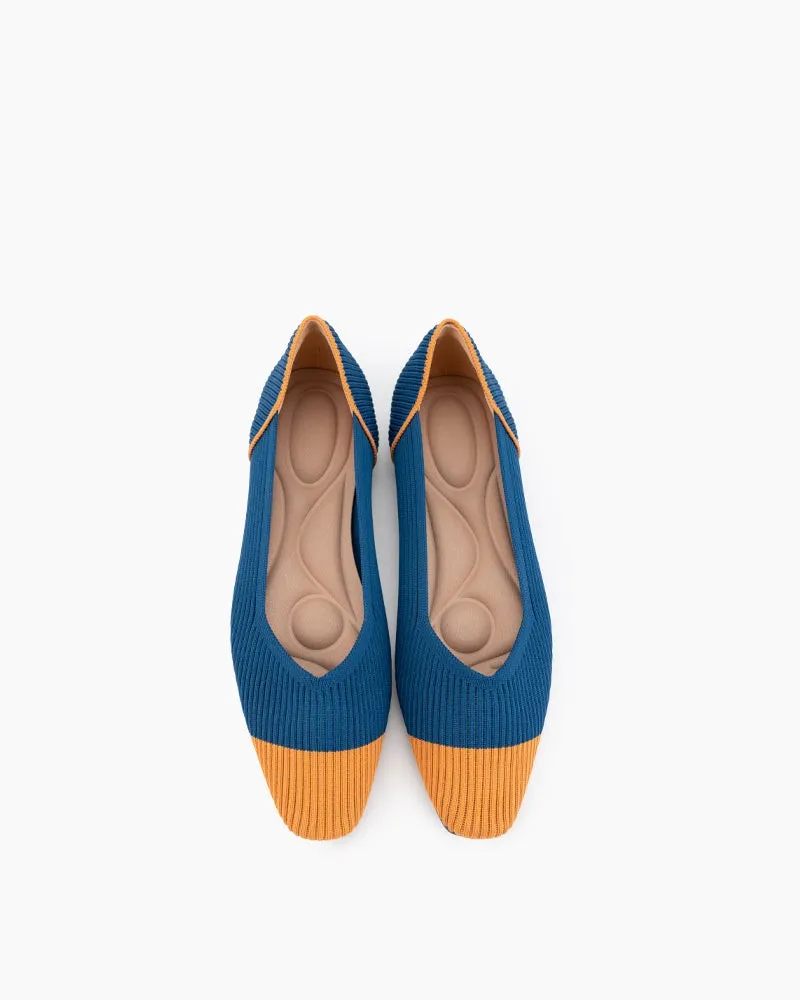Eco-friendly Square Toe Ballet Flats (Harmonia)