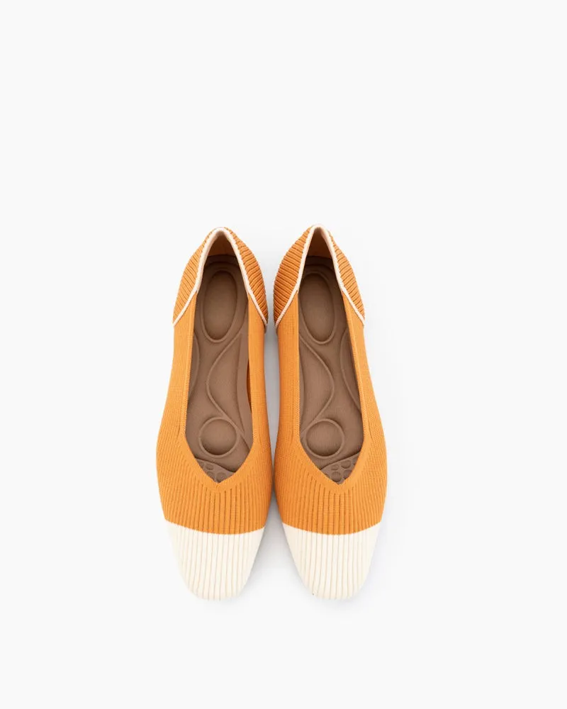 Eco-friendly Square Toe Ballet Flats (Harmonia)