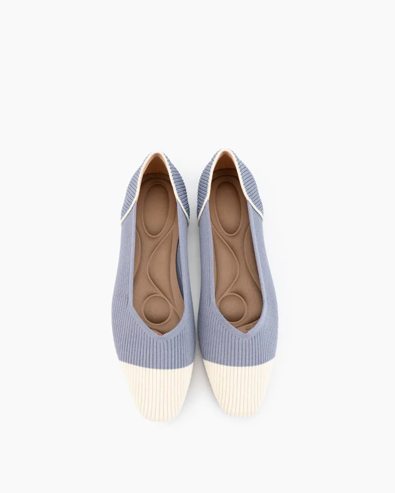 Eco-friendly Square Toe Ballet Flats (Harmonia)