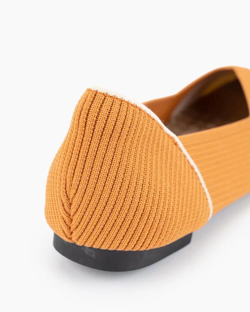Eco-friendly Square Toe Ballet Flats (Harmonia)