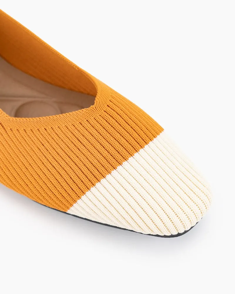 Eco-friendly Square Toe Ballet Flats (Harmonia)
