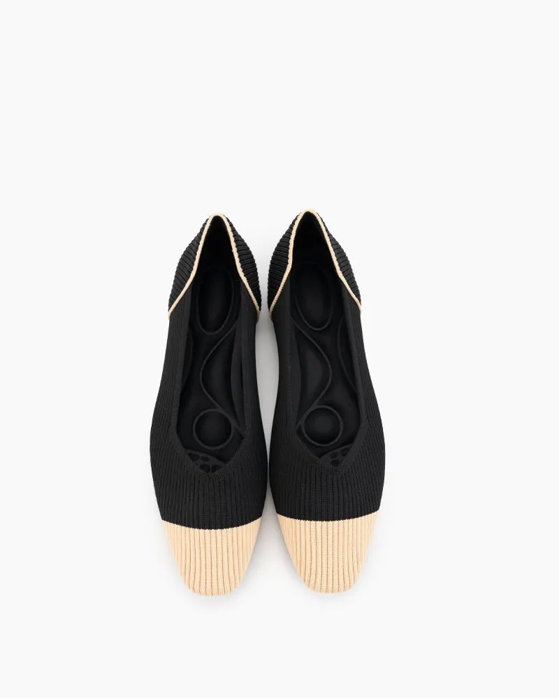Eco-friendly Square Toe Ballet Flats (Harmonia)
