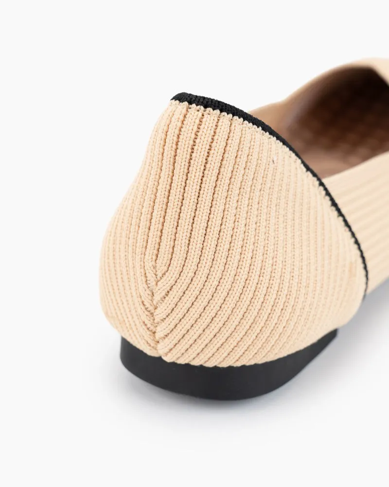 Eco-friendly Square Toe Ballet Flats (Harmonia)