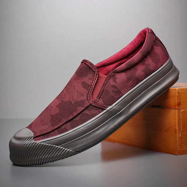 Fashion Camouflage Breathable Loafers Shoe