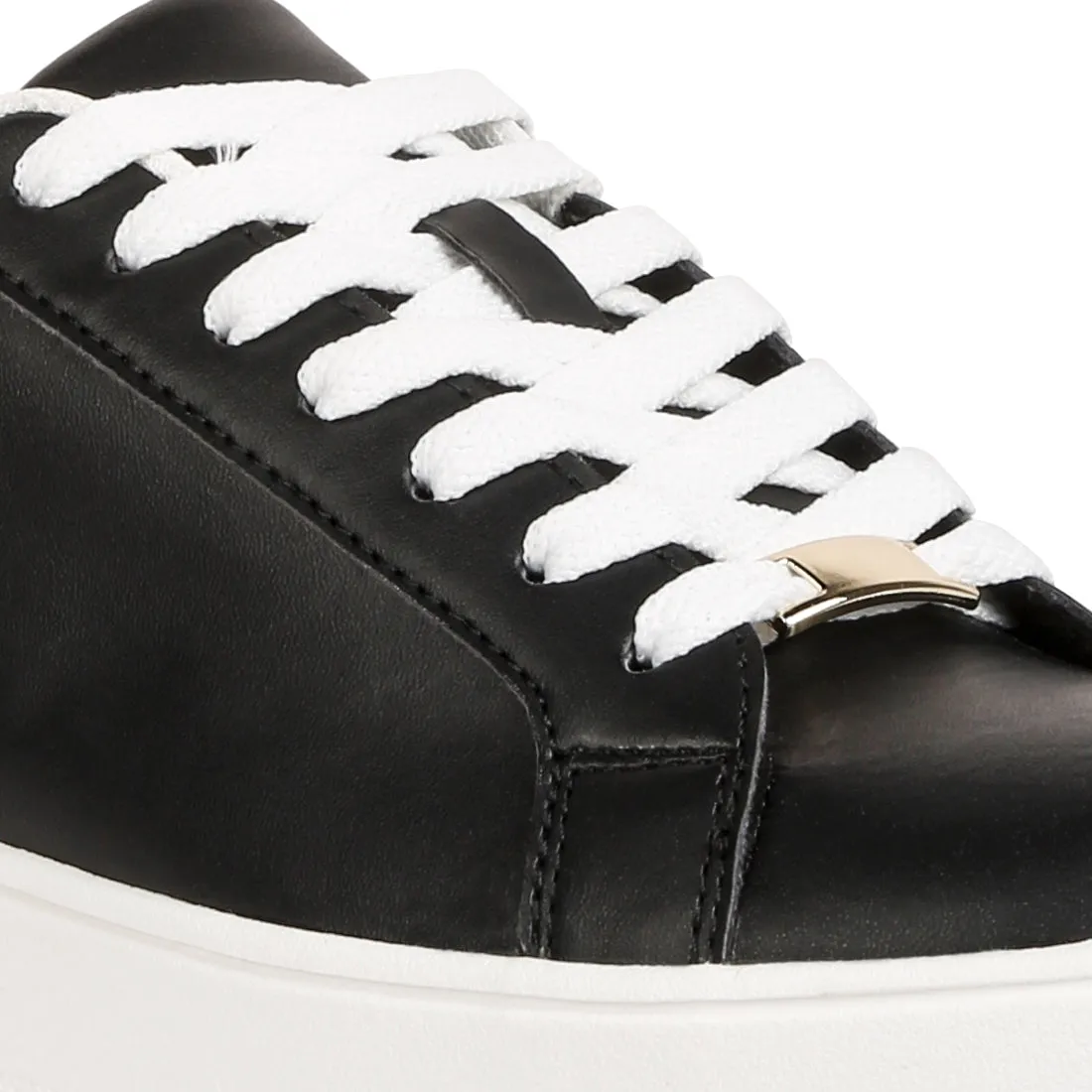 Faux Leather Sneakers