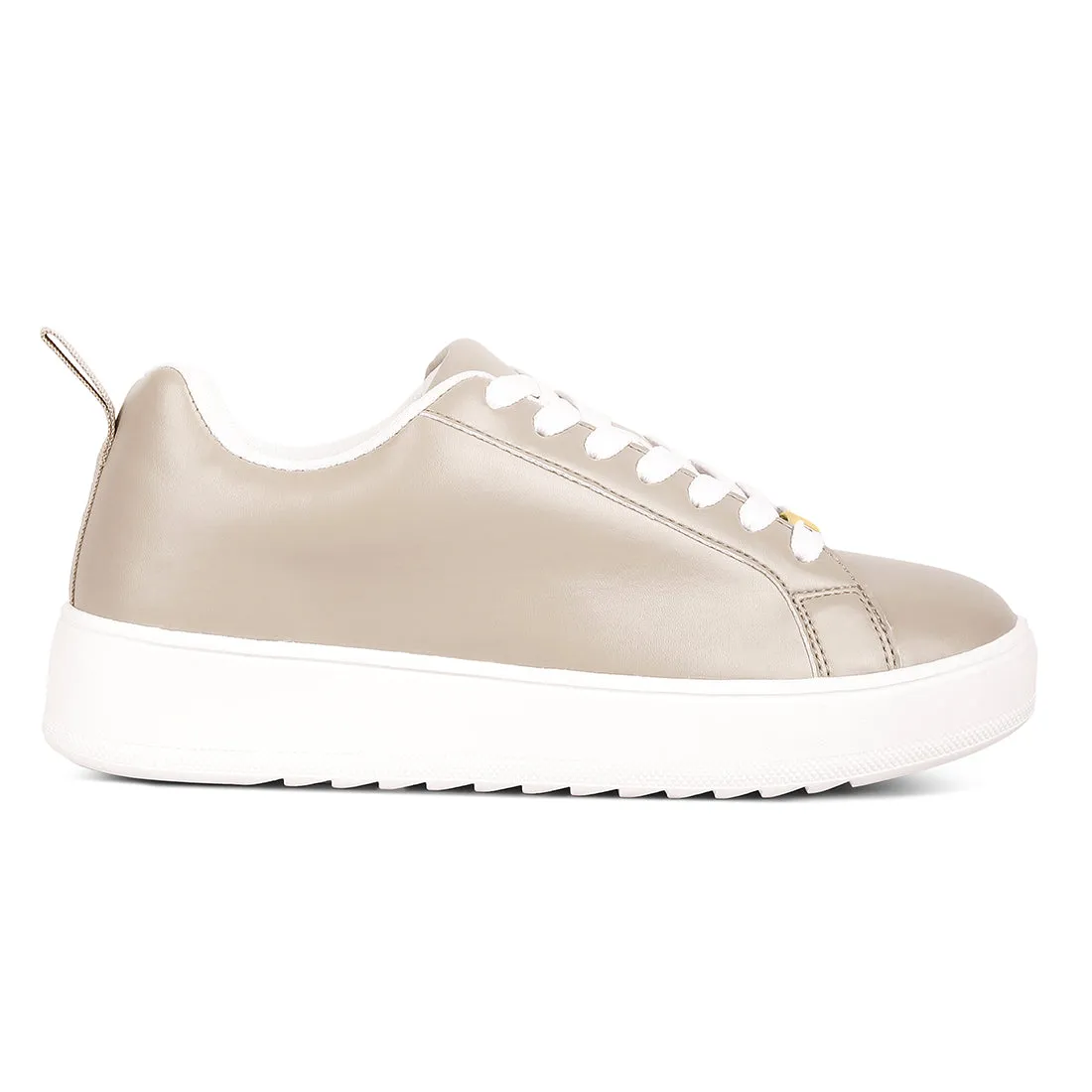 Faux Leather Sneakers