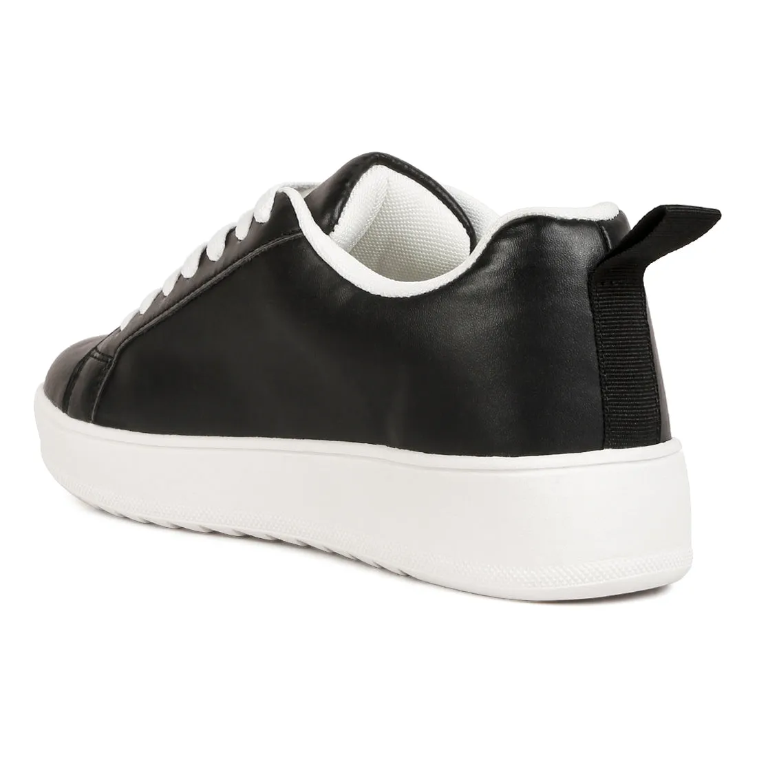 Faux Leather Sneakers