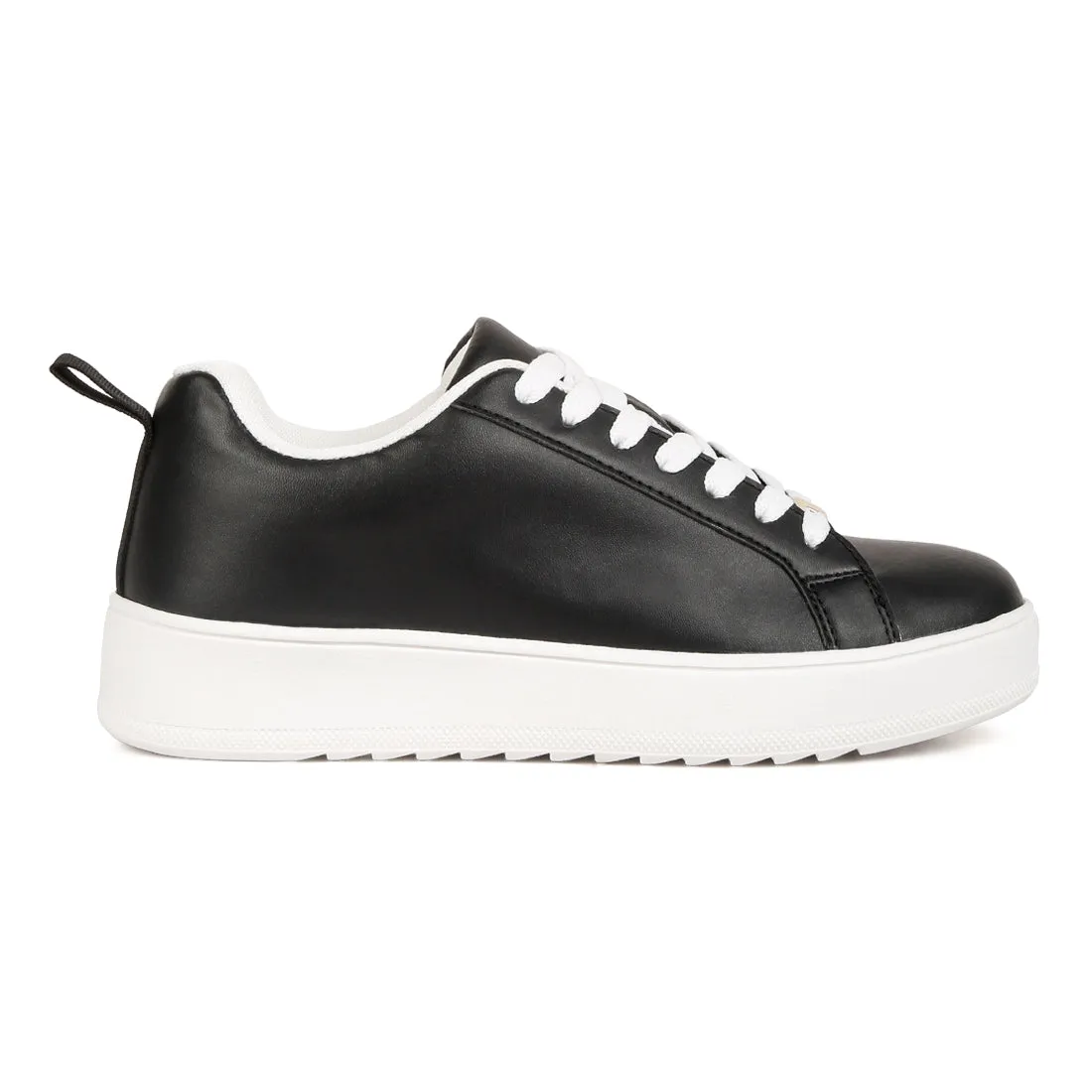 Faux Leather Sneakers
