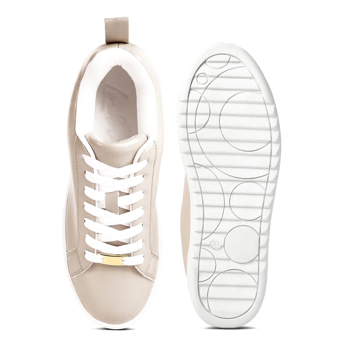 Faux Leather Sneakers