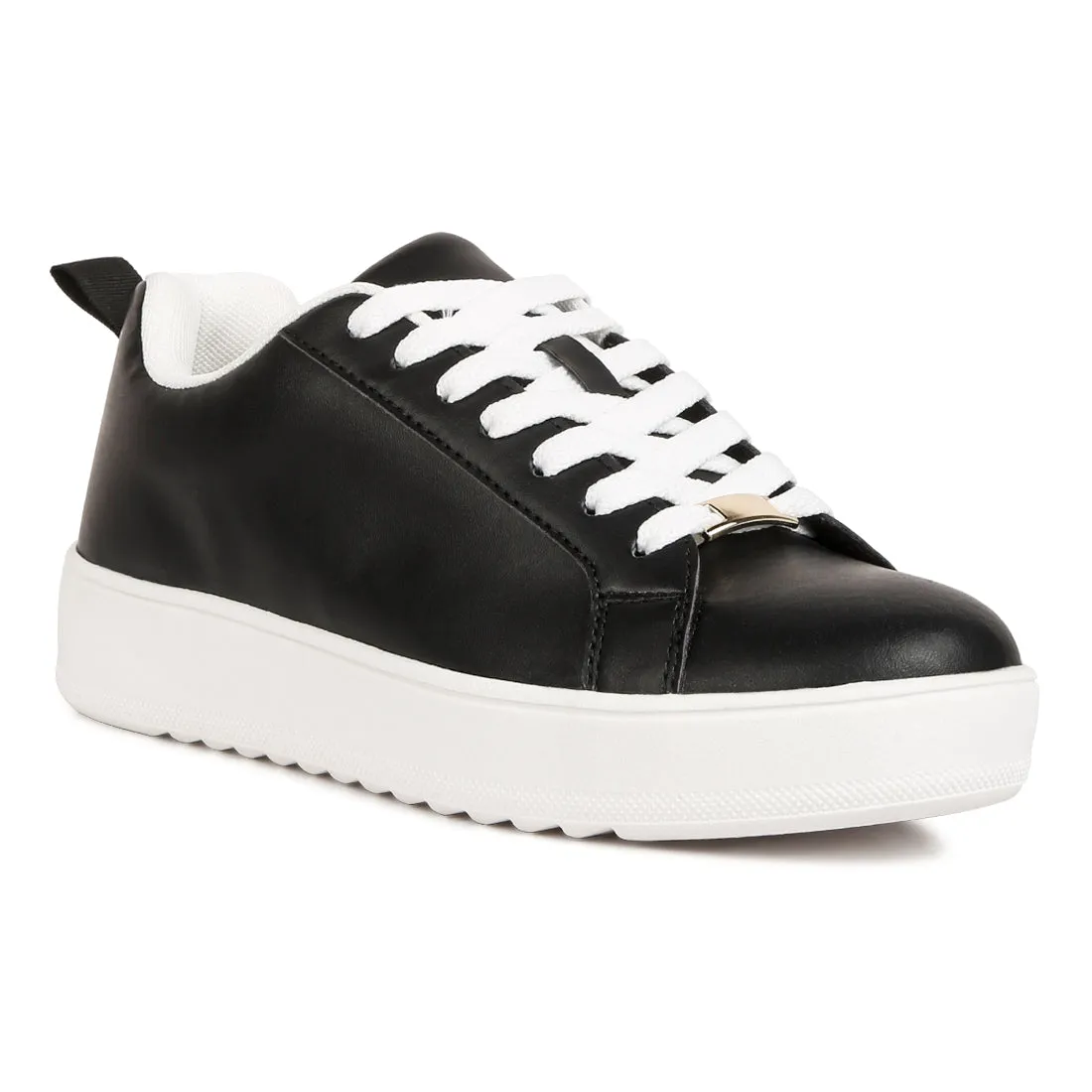 Faux Leather Sneakers