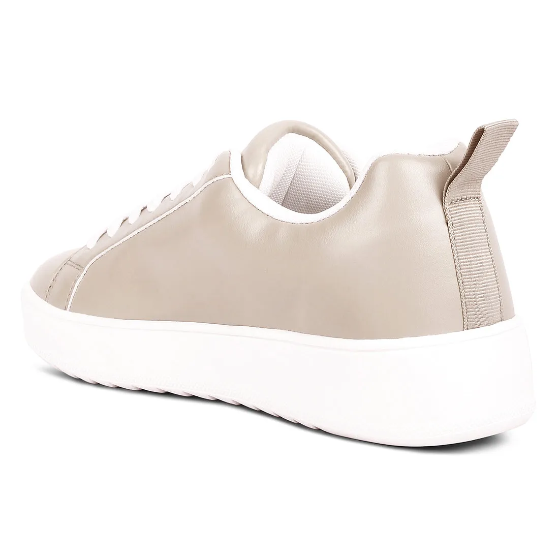 Faux Leather Sneakers
