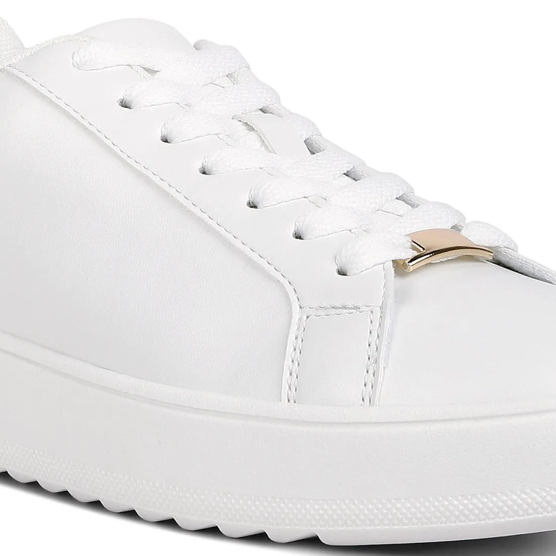 Faux Leather Sneakers