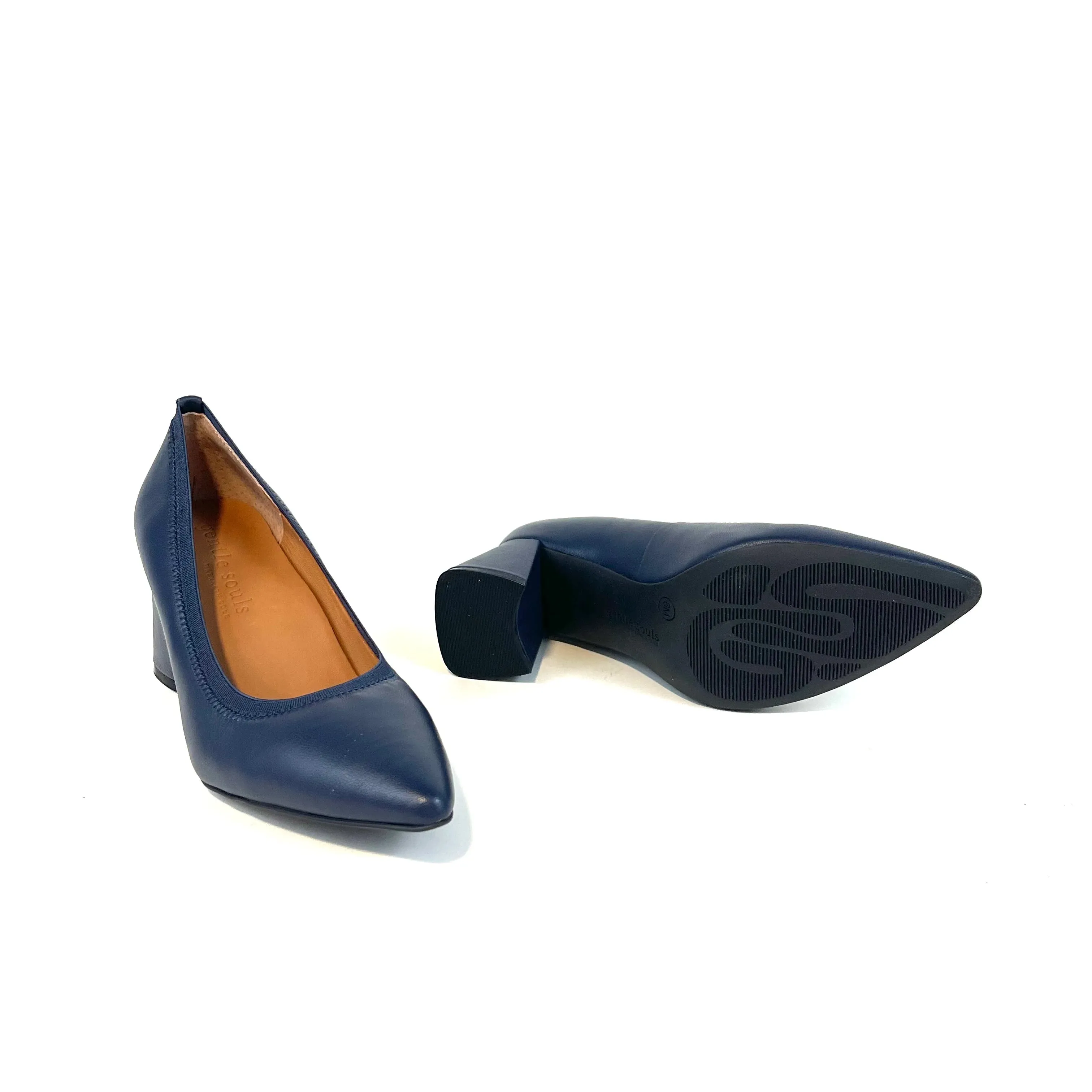 Gentle Souls - Dionne Pump (Navy Leather)