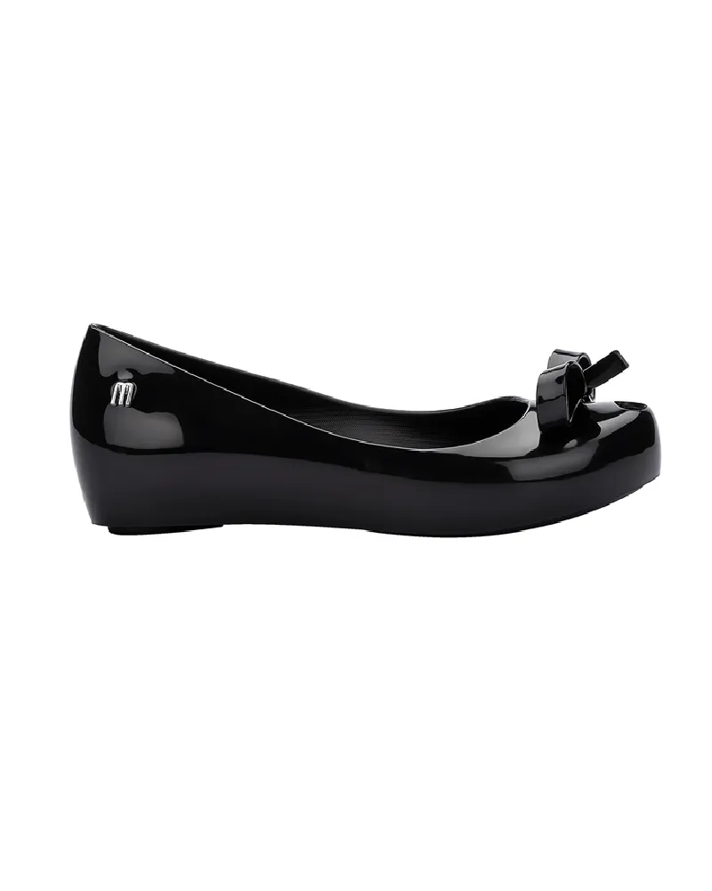 Girls Black Ultragirl Bow Infant Ballerina