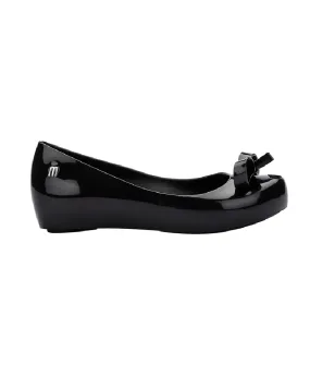Girls Black Ultragirl Bow Infant Ballerina