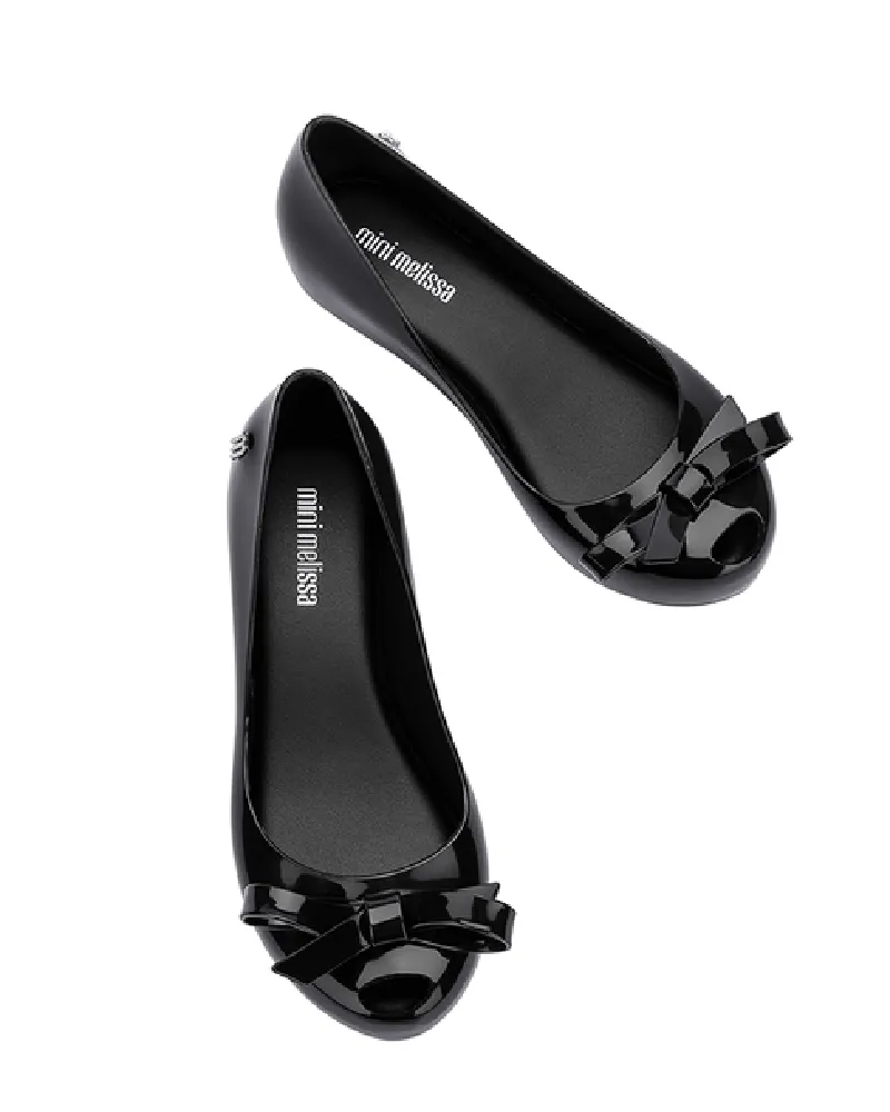 Girls Black Ultragirl Bow Infant Ballerina