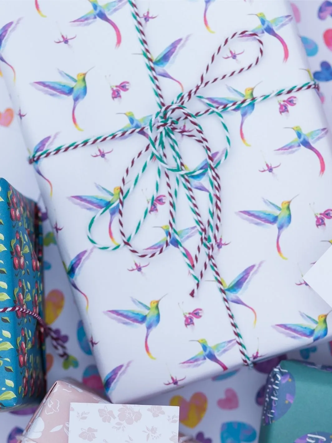 Hummingbird wrapping paper