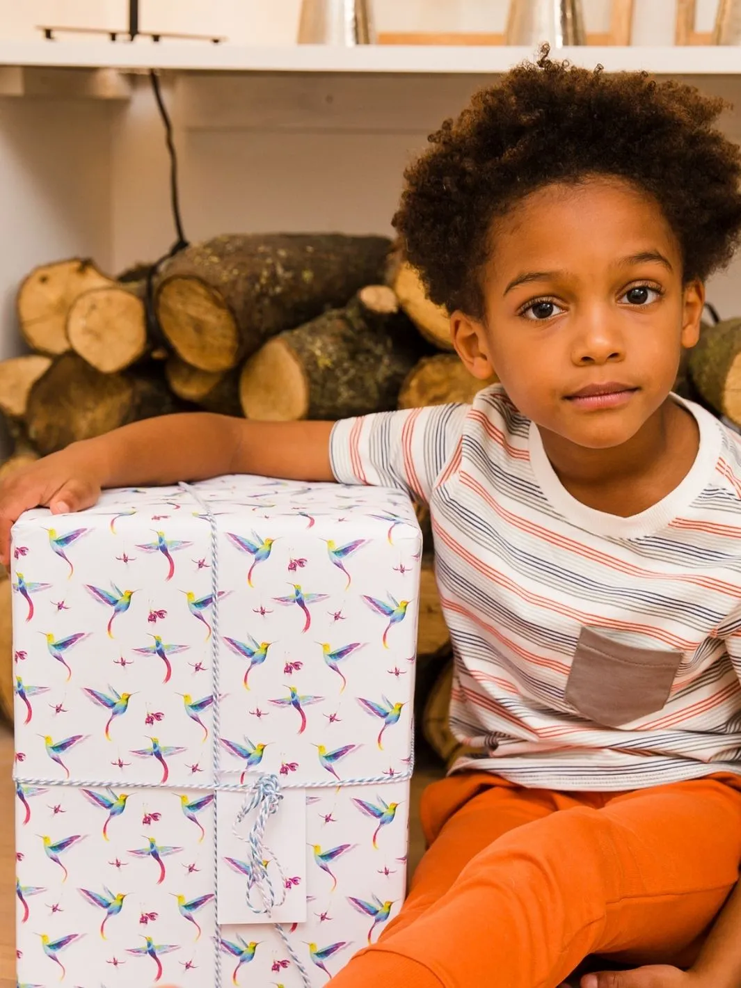 Hummingbird wrapping paper