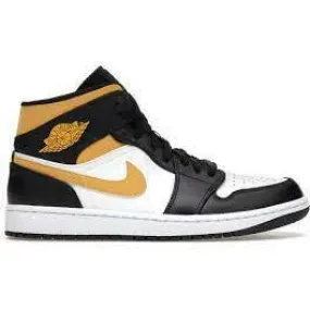Jordan 1 Mid  - White Pollen Black