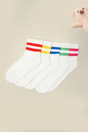 Kixx Men's Tipped Ankle Socks - Pack Of 3
