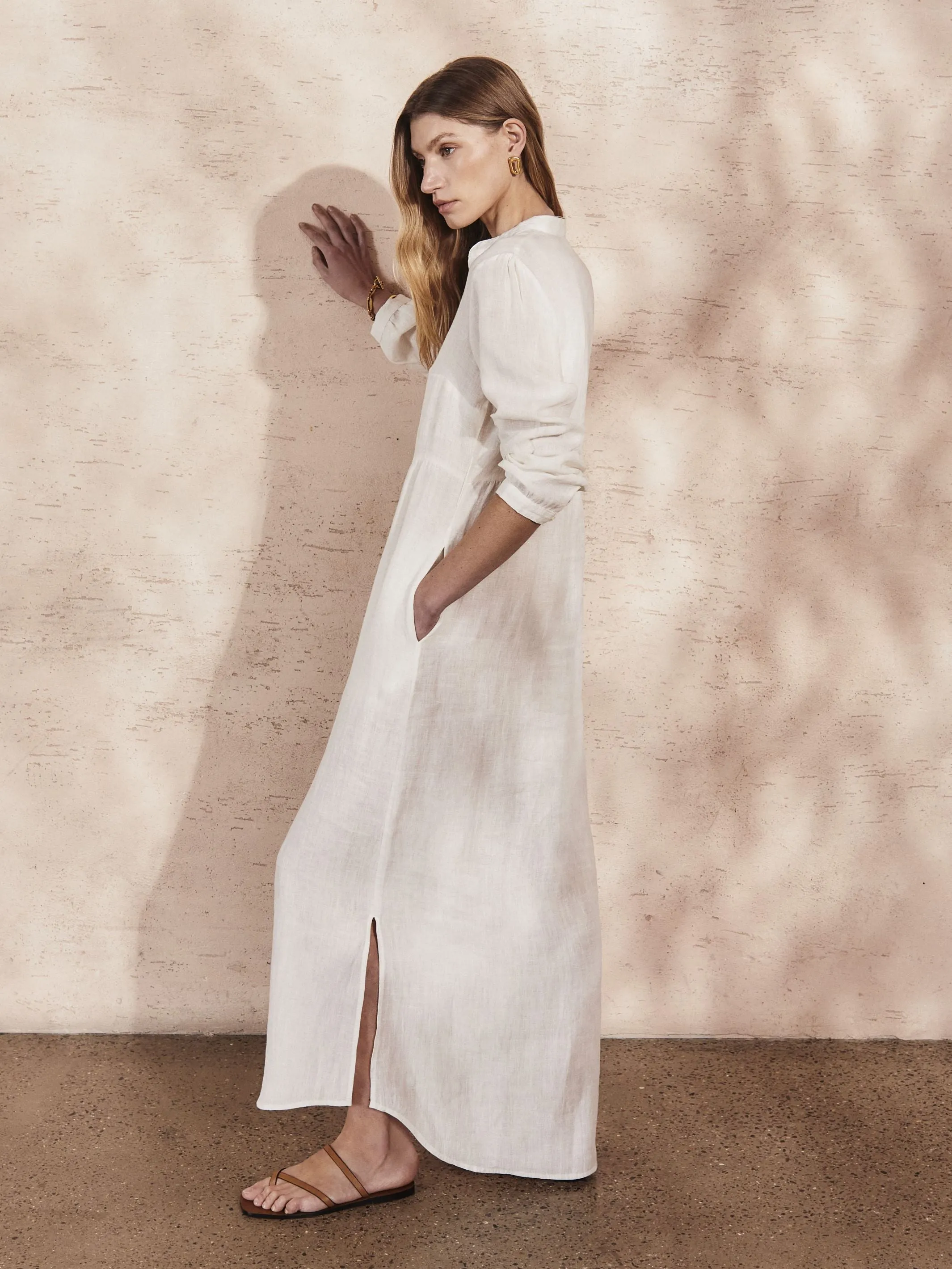 MATILDE - Panna Linen Dress
