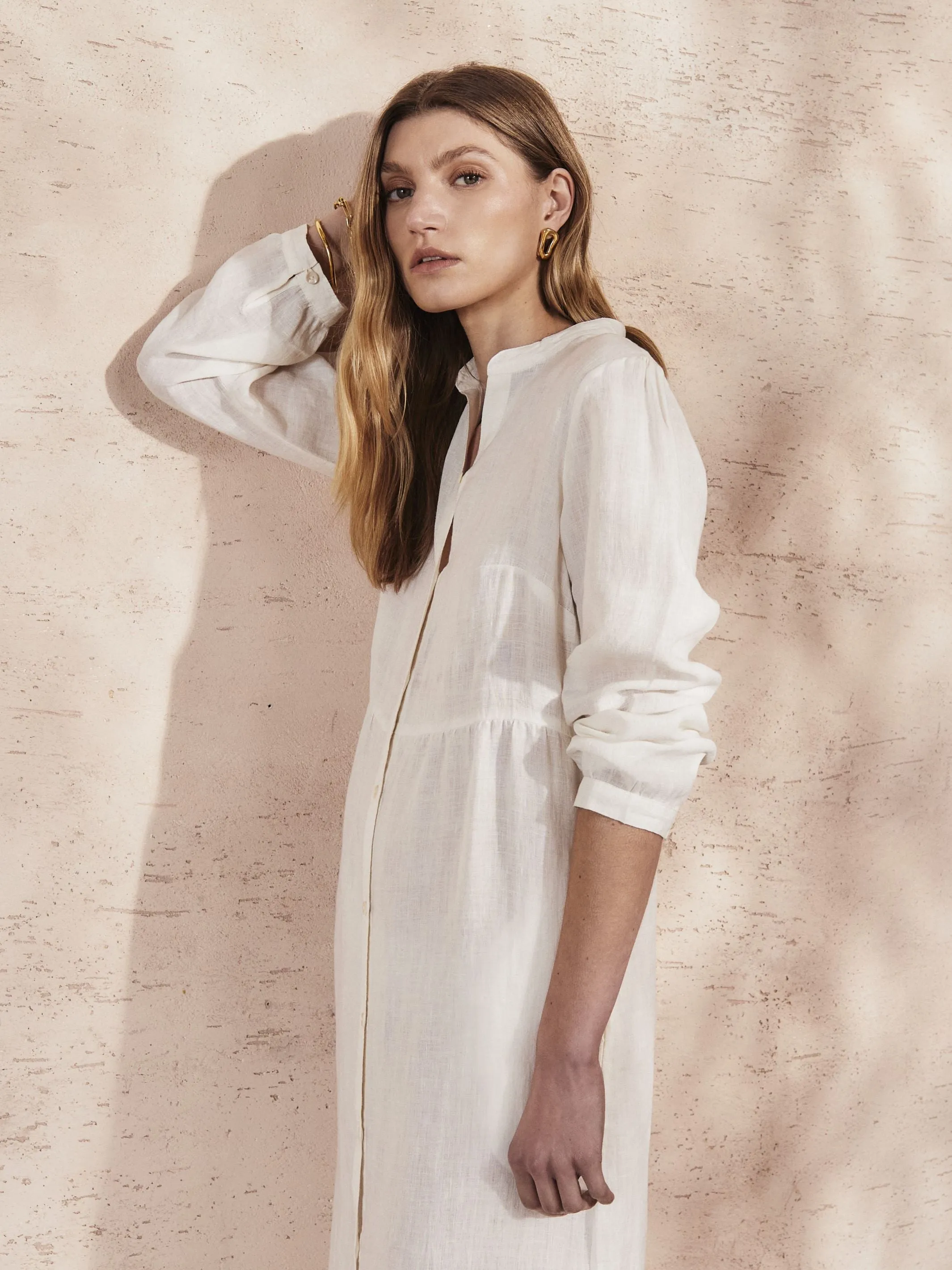 MATILDE - Panna Linen Dress
