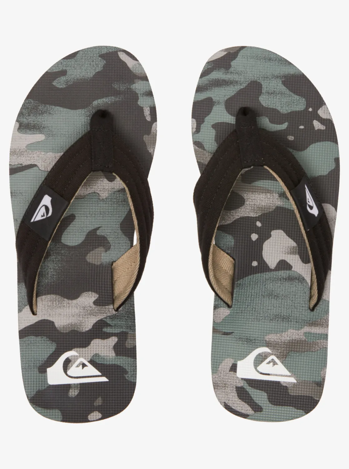 Molokai Layback Sandals - Black/Green/Black