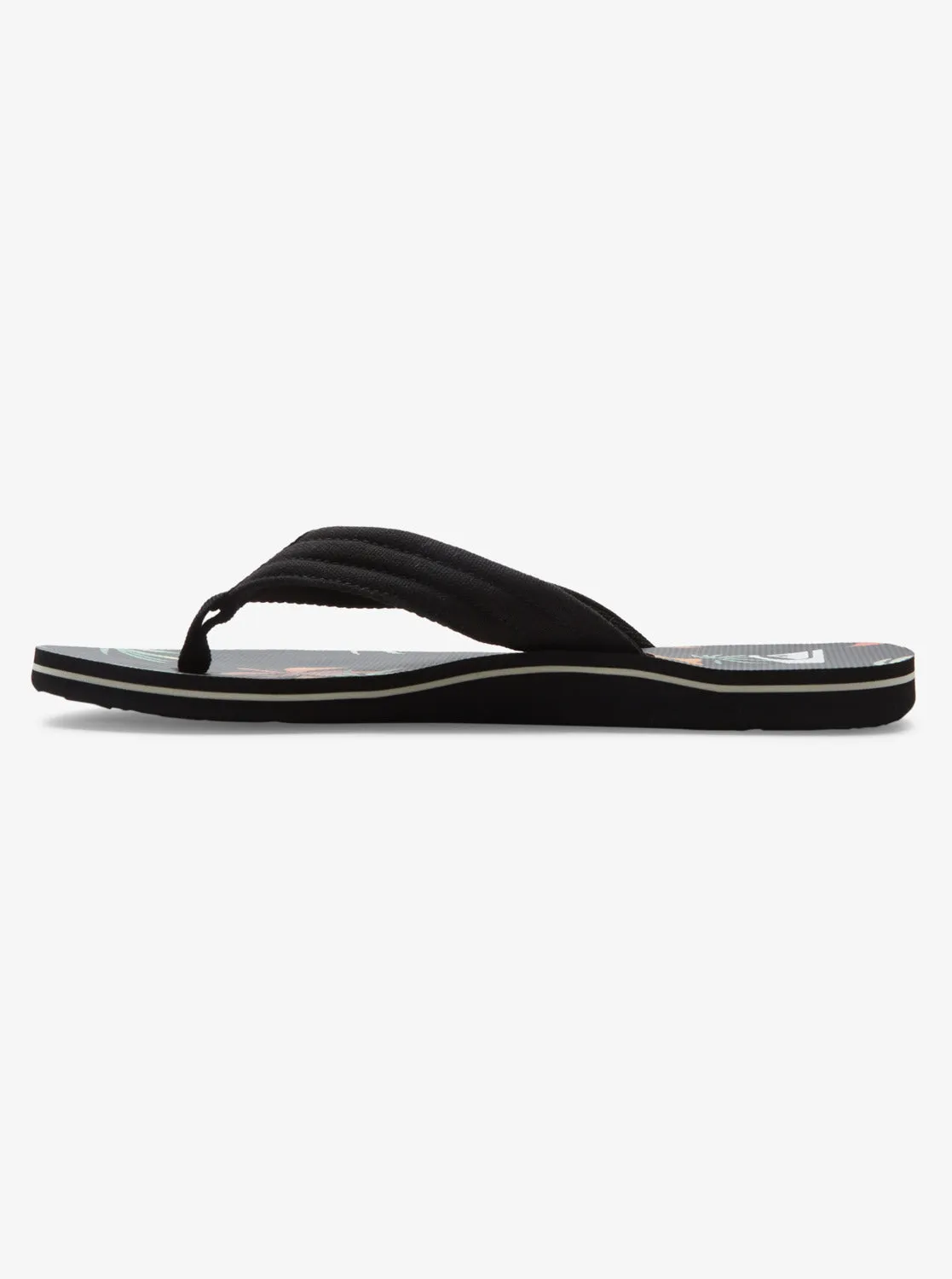 Molokai Layback Sandals - Black/Orange/Green