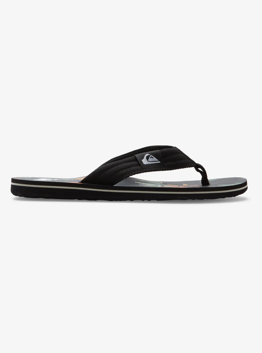 Molokai Layback Sandals - Black/Orange/Green