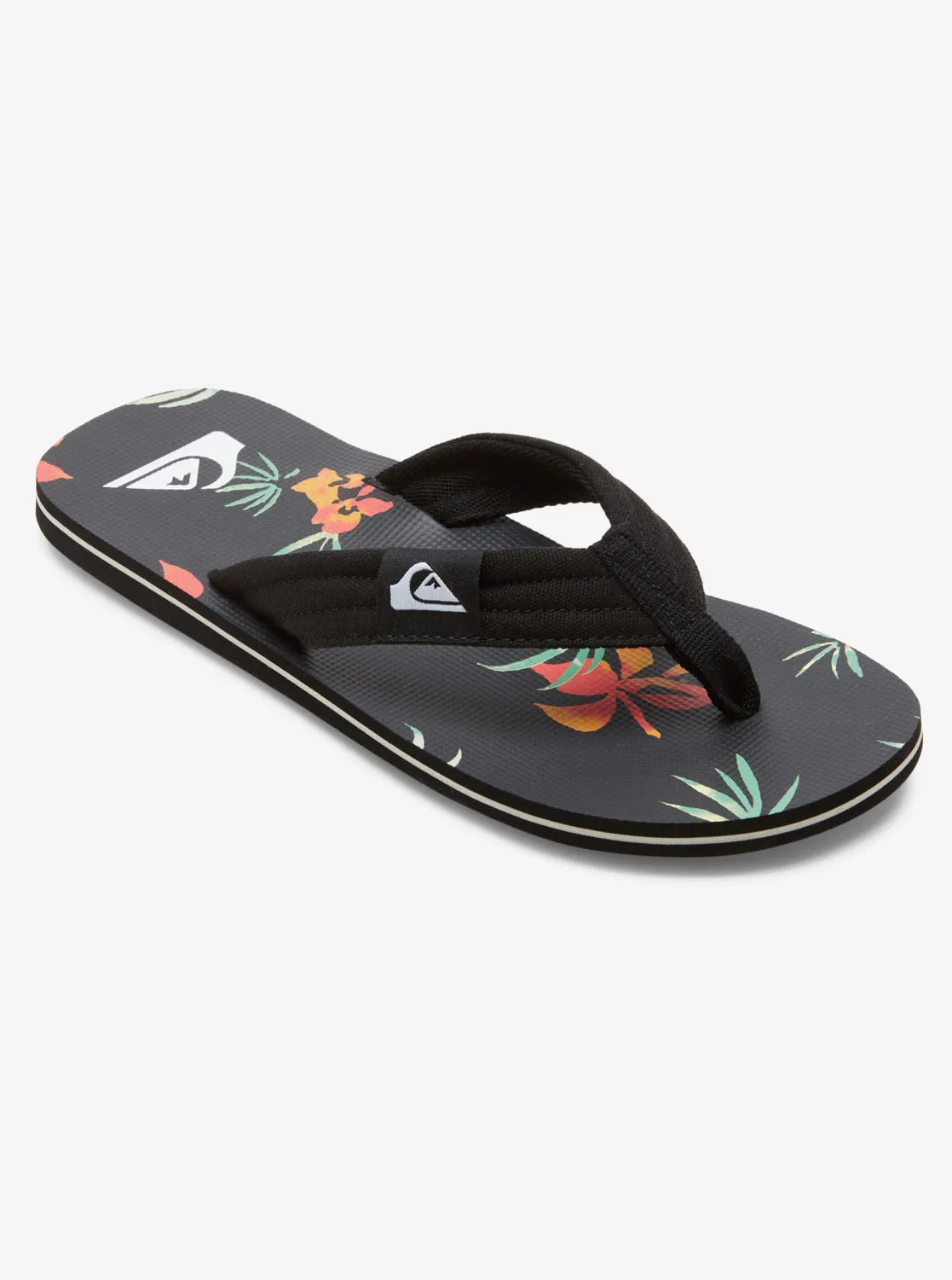 Molokai Layback Sandals - Black/Orange/Green